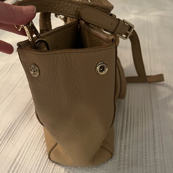 Cole Haan double zipper satchel